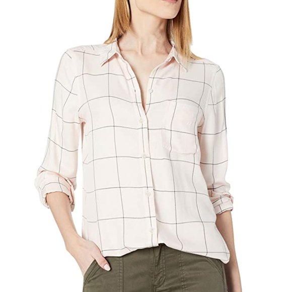 Daily Ritual Tops - Daily Ritual Soft Long-Sleeve Button-Front Tunic Shirt - Size S